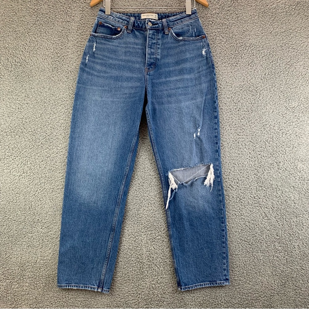 Abercrombie & Fitch Curve Love The Dad High Rise Jeans Women's  -  Size: 28R